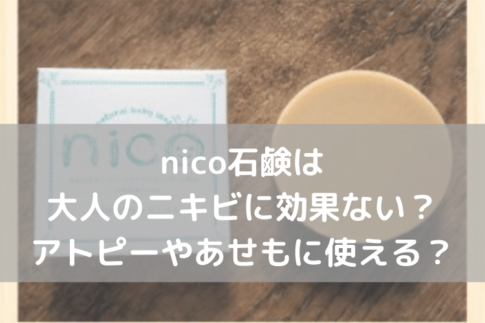 nico石鹸大人ニキビ